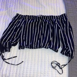 pacsun off the shoulder top!